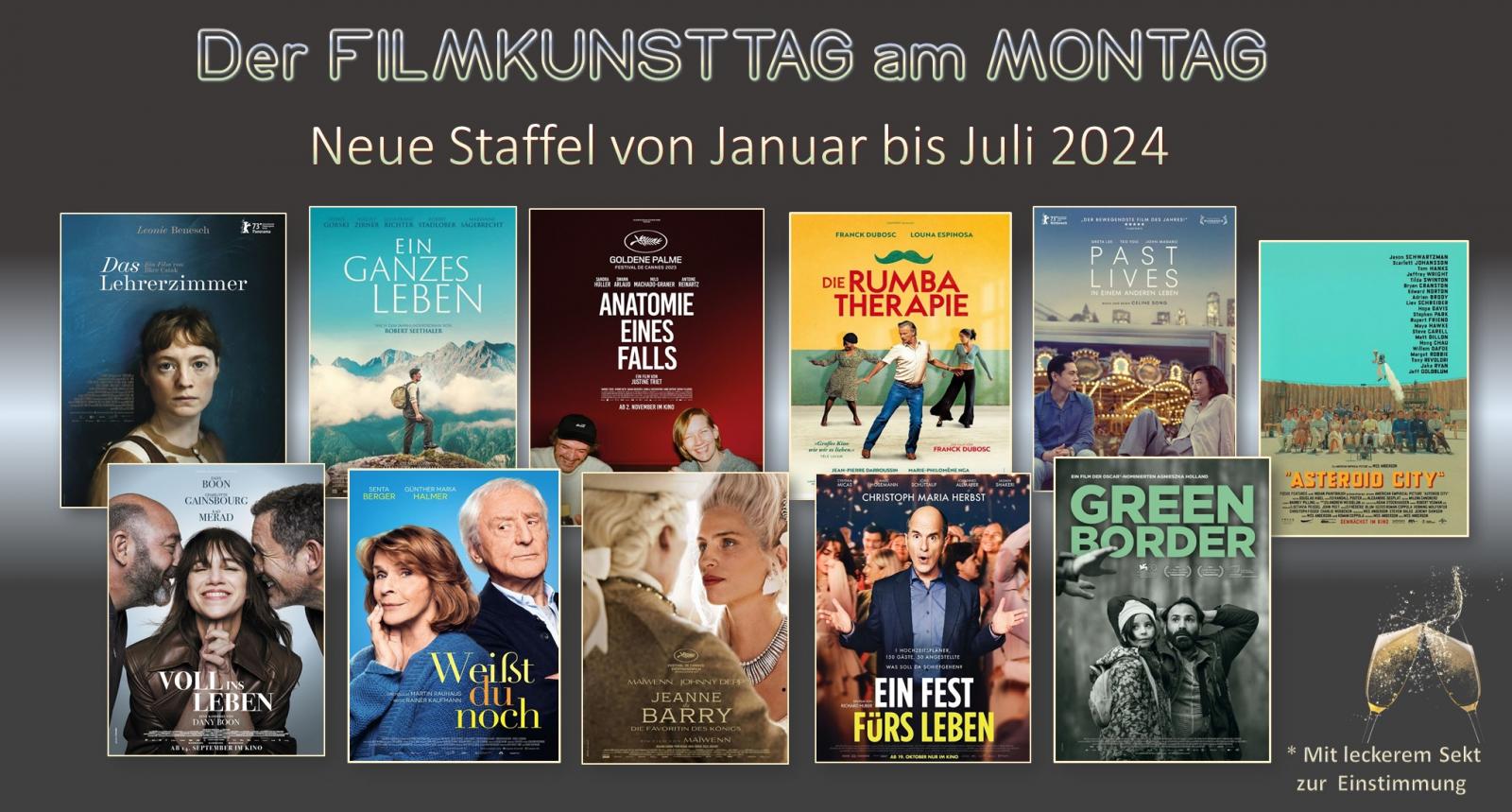 DER FILMKUNSTTAG AM MONTAG - NEUE STAFFEL AB JANUAR!